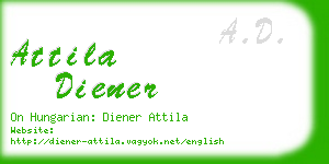 attila diener business card